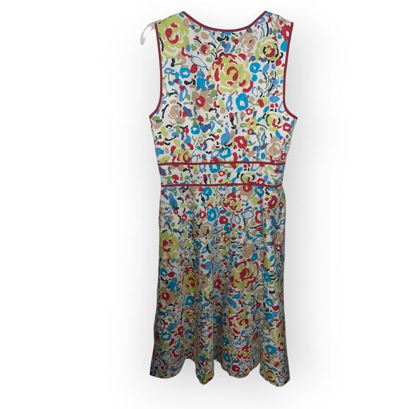 Liz Claiborne Summer Spring Tank Dress Sz 10 EUC - Picture 2 of 4